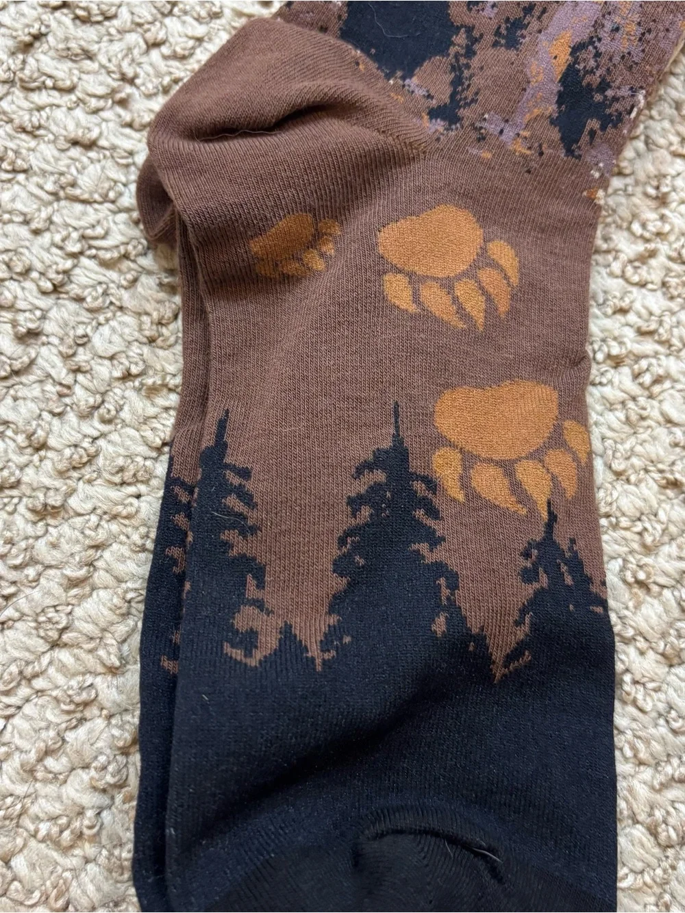 Brand new with Tags Ace Brand Grizzly Bear Graphic Socks Size Adult Large